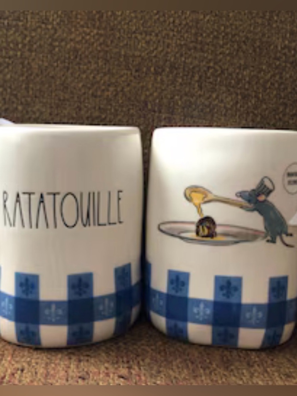 Ratatouille Rae Dunn Mug With Wooden Spoon
